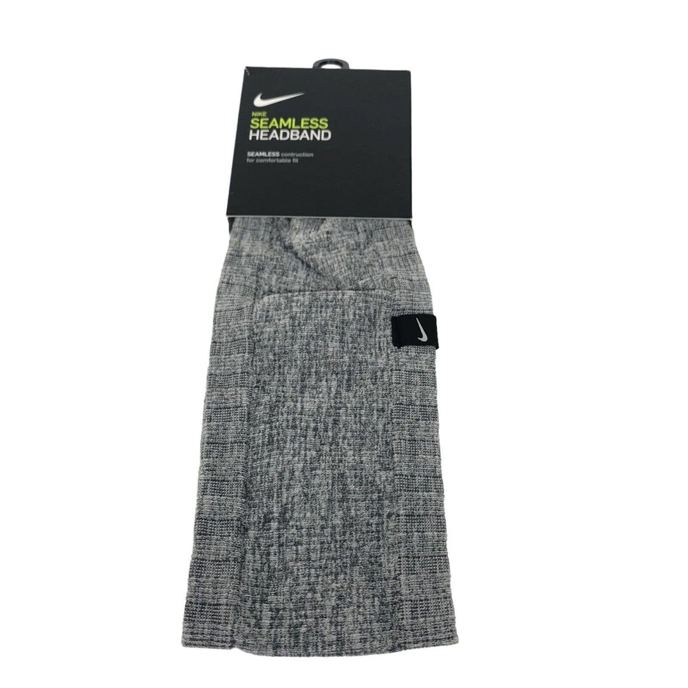 NEW Nike Seamless Headband Sweatband Adult Unisex Mens Womens Charcoal Grey - Picture 2 of 8